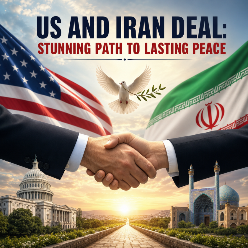 Illustration of US and Iran Deal: Stunning Path to Lasting Peace