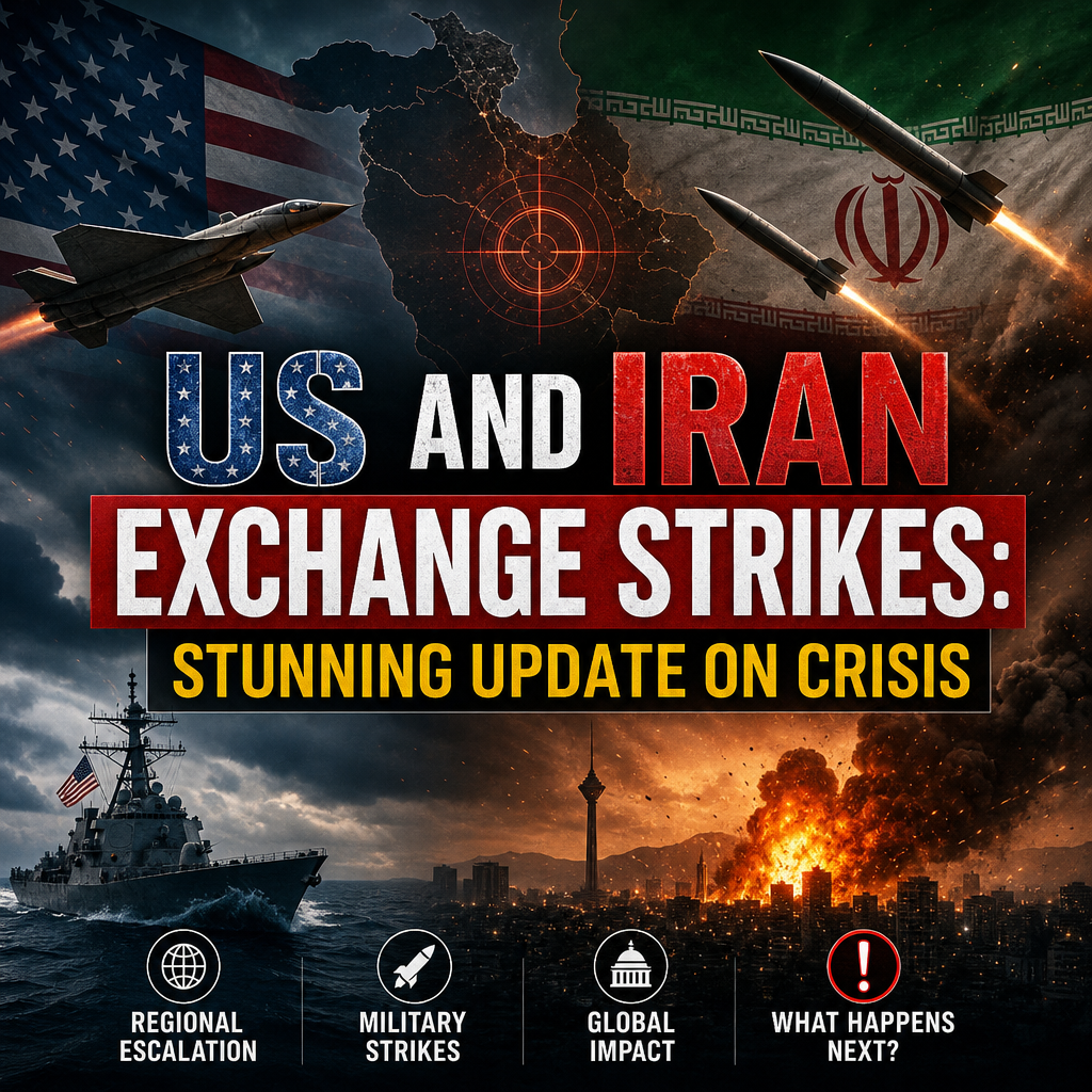 Illustration of US and Iran Exchange Strikes: Stunning Update on Crisis
