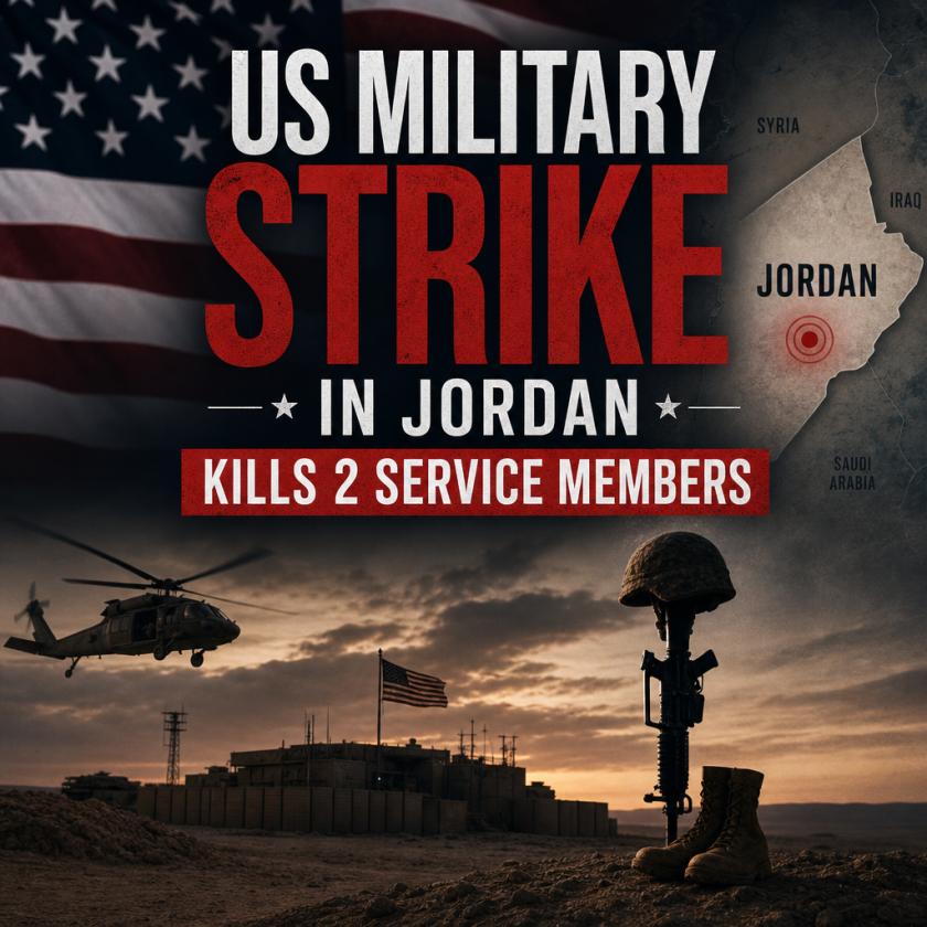 Illustration of US Military Strike in Jordan Kills 2 Service Members