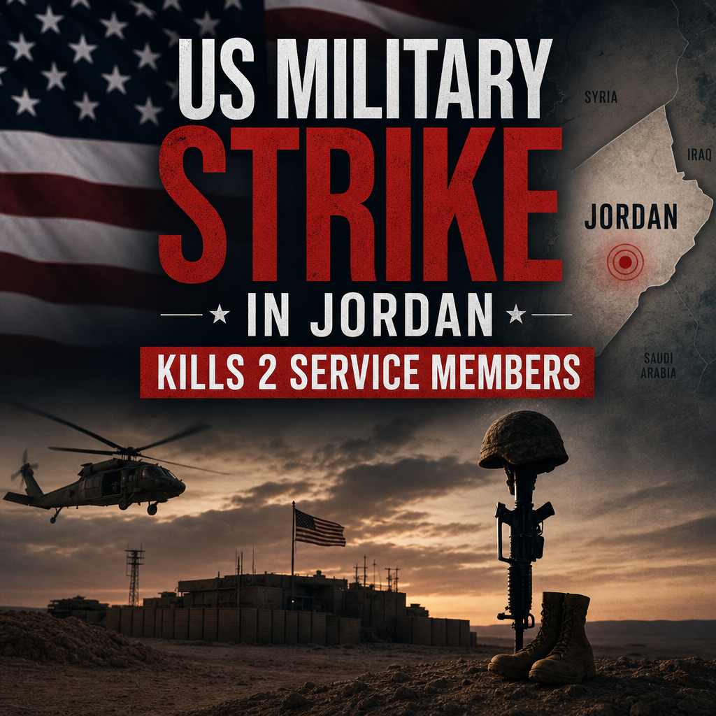 Illustration of US Military Strike in Jordan Kills 2 Service Members