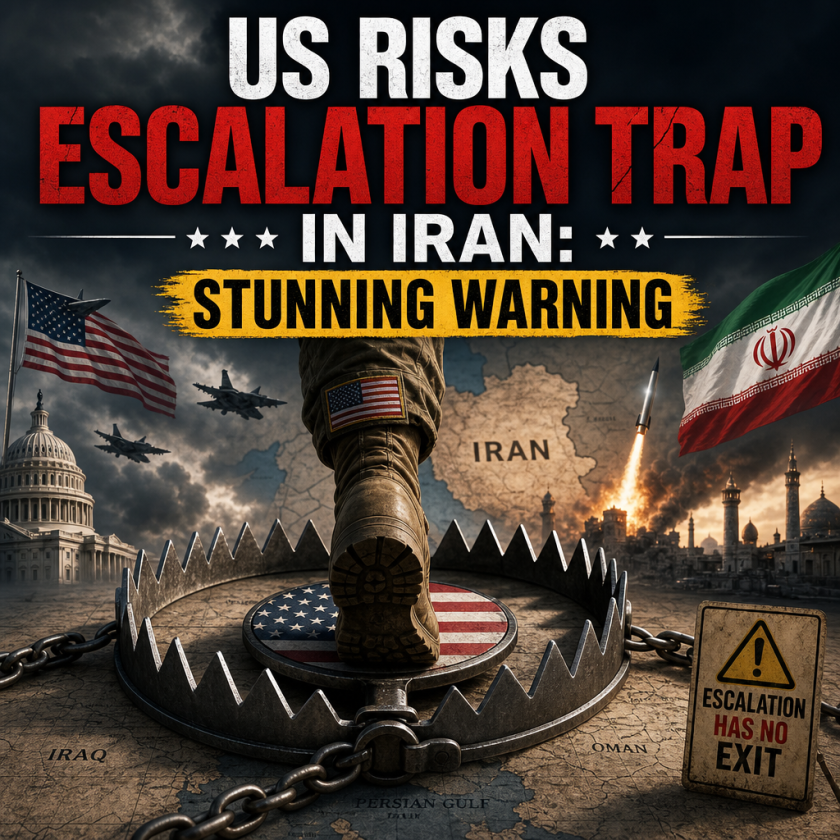Illustration of US Risks Escalation Trap in Iran: Stunning Warning