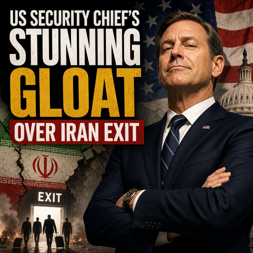 Illustration of US Security Chief’s Stunning Gloat Over Iran Exit