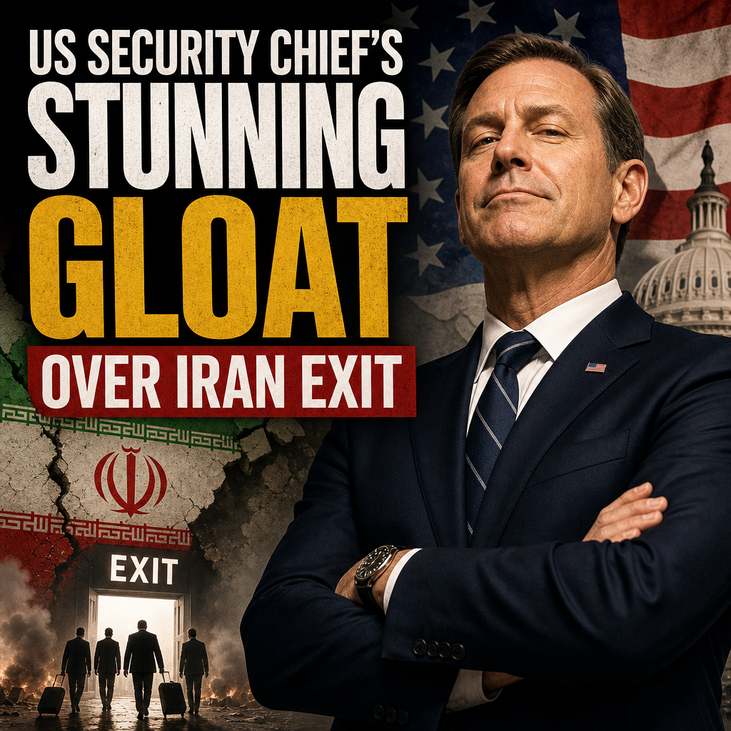 Illustration of US Security Chief’s Stunning Gloat Over Iran Exit