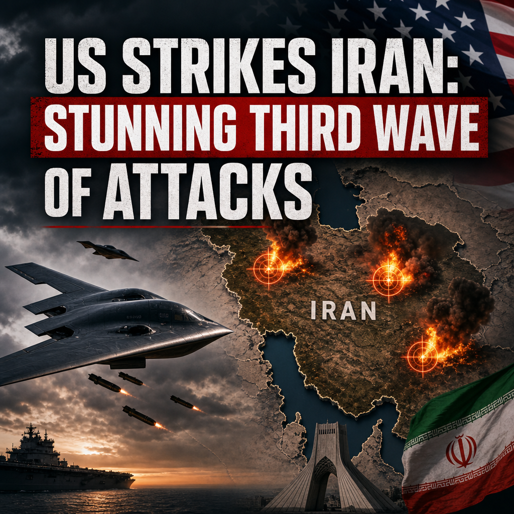 Illustration of US Strikes Iran: Stunning Third Wave of Attacks