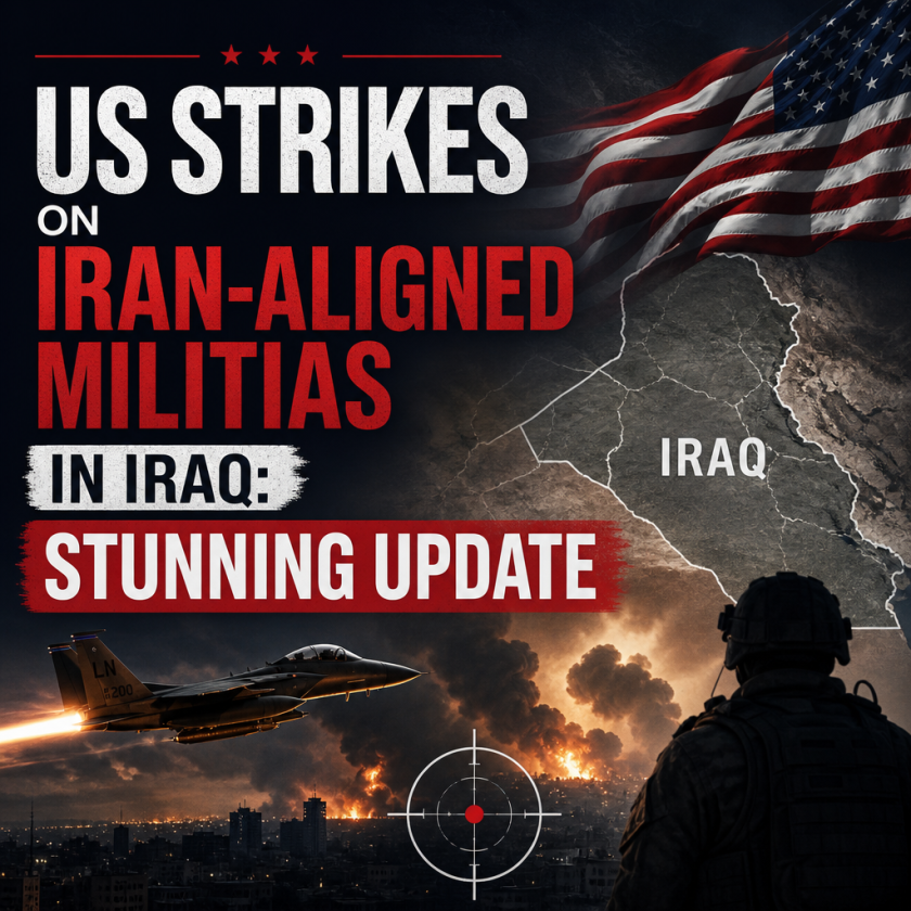 Illustration of US Strikes on Iran-Aligned Militias in Iraq: Stunning Update