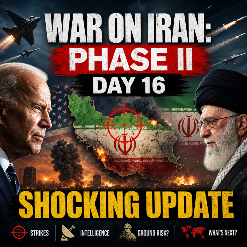 Illustration of War on Iran: Phase II Day 16 - Shocking Update