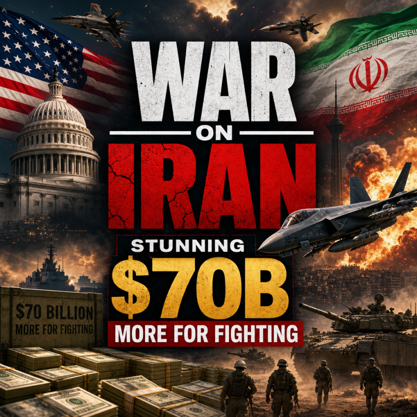 Illustration of War on Iran: Stunning $70B More for Fighting