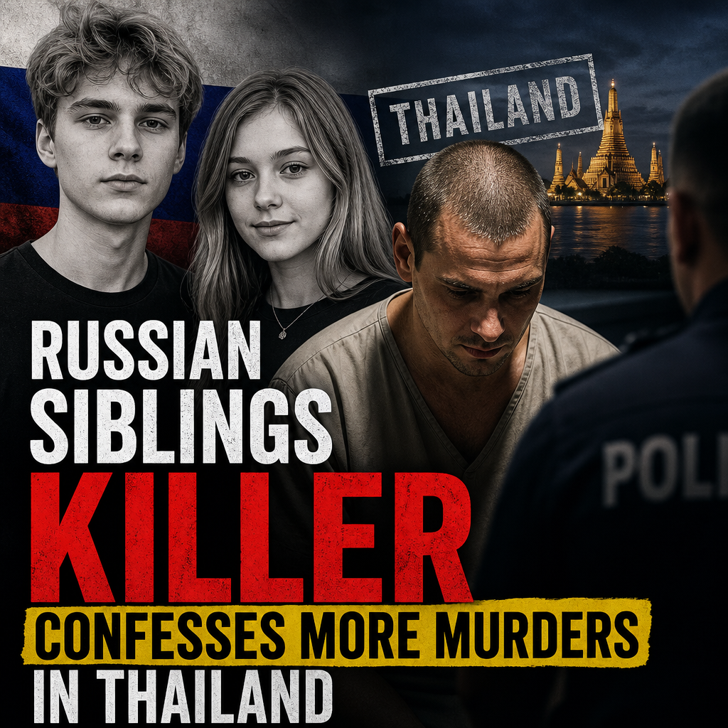 Illustration of Russian Siblings Killer Confesses More Murders in Thailand