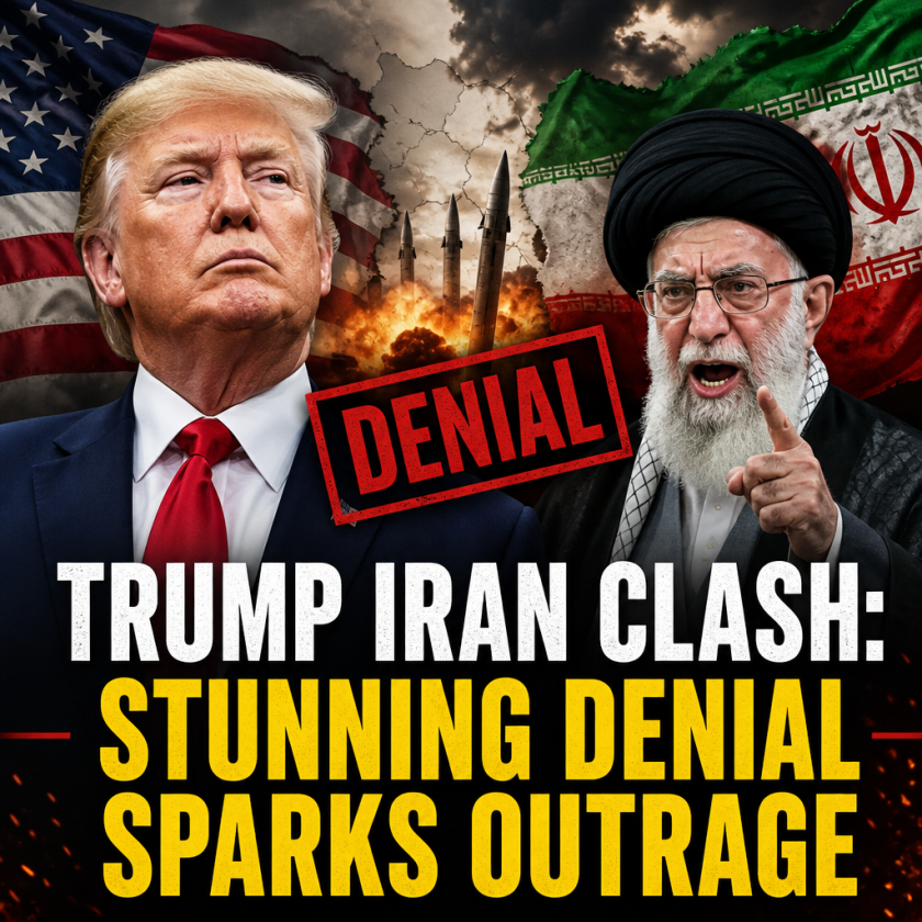 Illustration of Trump Iran Clash: Stunning Denial Sparks Outrage