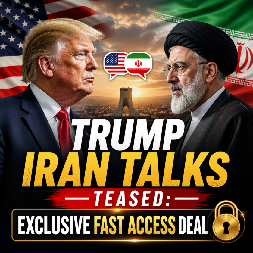 Illustration of Trump Iran Talks Teased: Exclusive Fast Access Deal